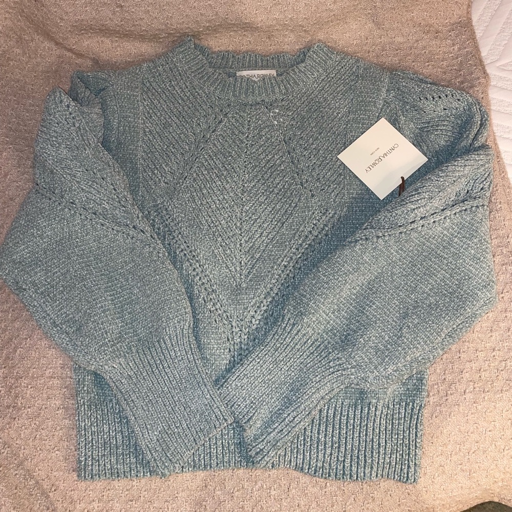 Teal Chunky Knit Sweater